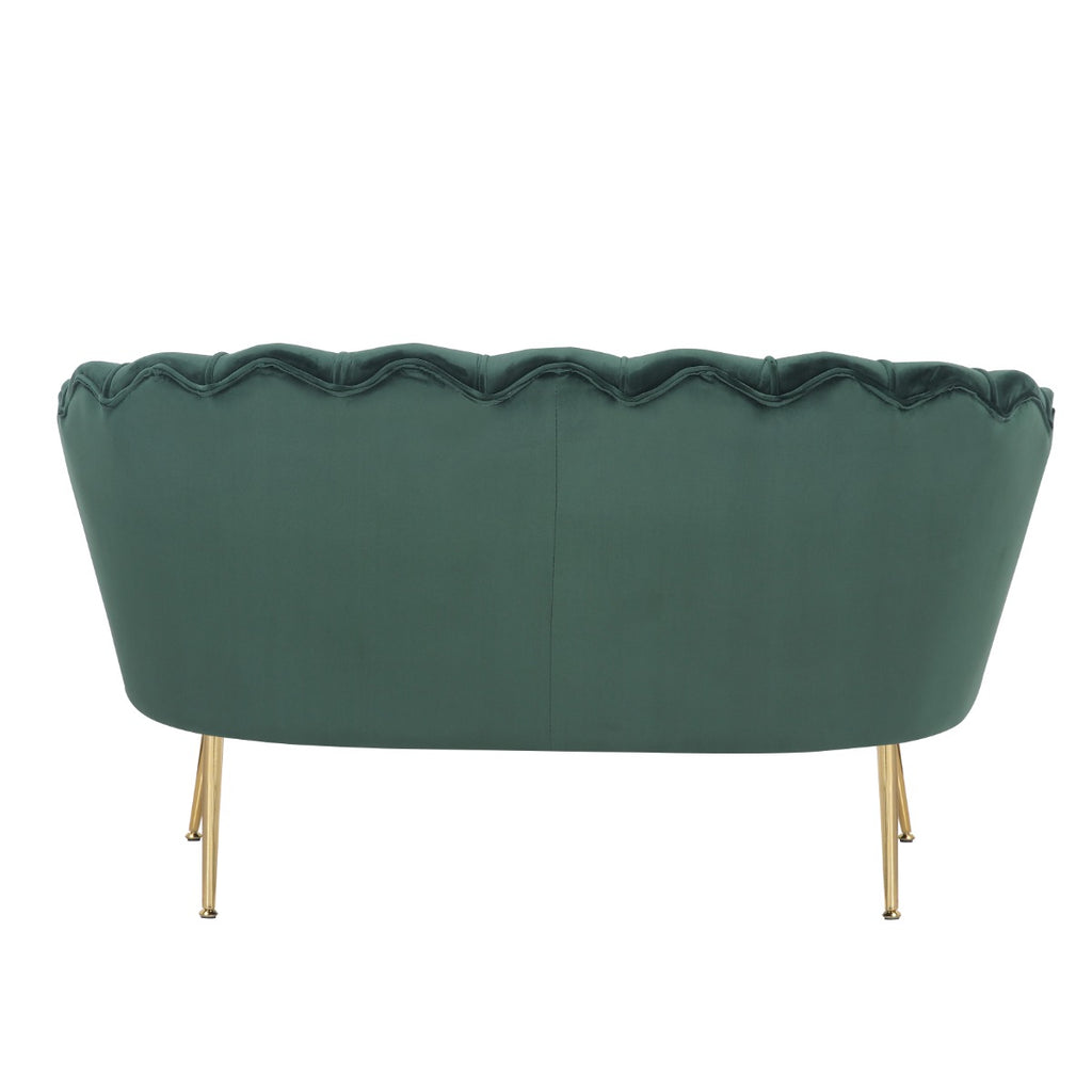 velvet-bottle-green-2-seat-daisy-accent-chair
