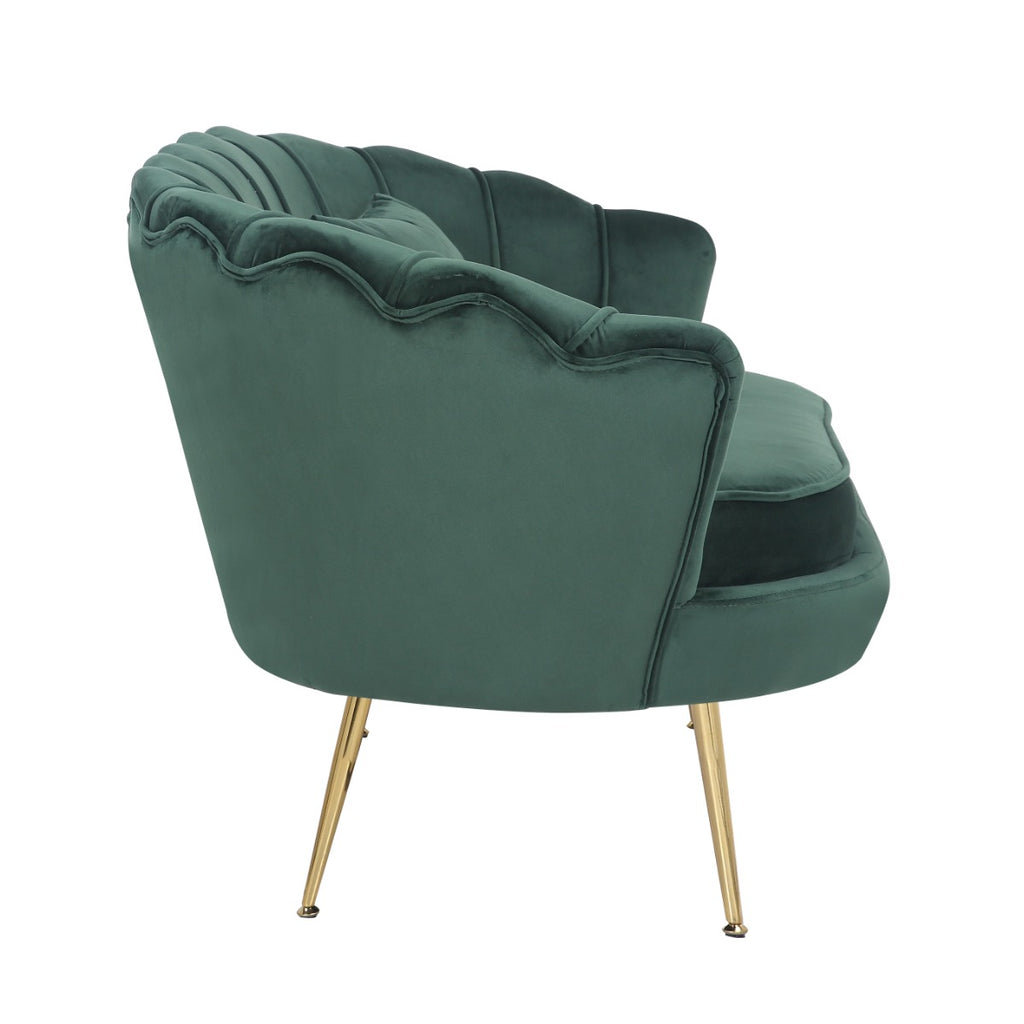 velvet-bottle-green-2-seat-daisy-accent-chair