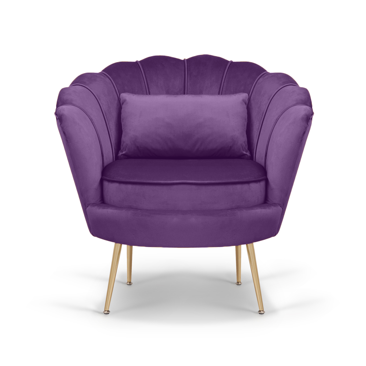 Velvet discount chair purple