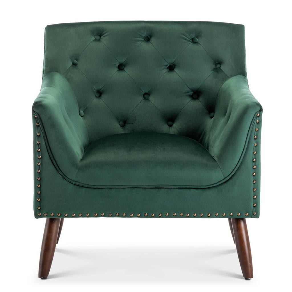 velvet-bottle-green-franca-accent-chair