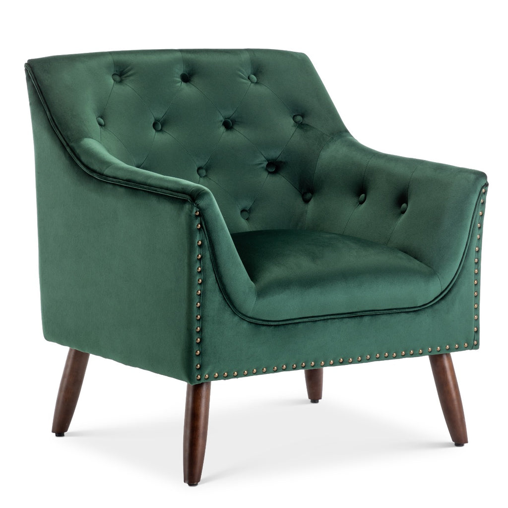 velvet-bottle-green-franca-accent-chair