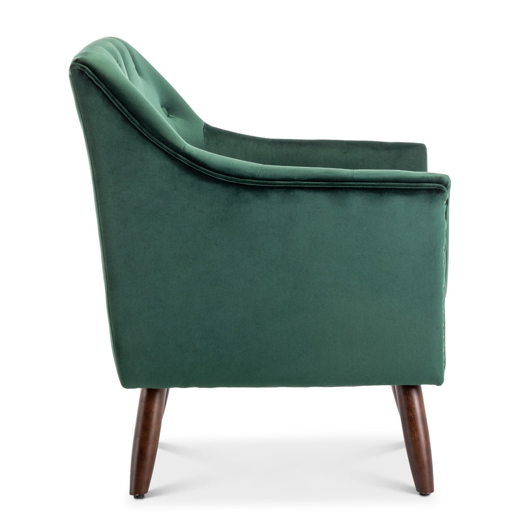velvet-bottle-green-franca-accent-chair