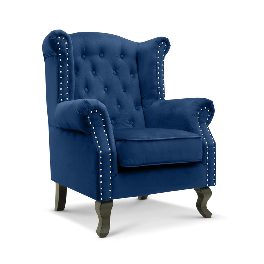 velvet-wing-back-fireside-henley-chair-armchair-with-buttons-blue