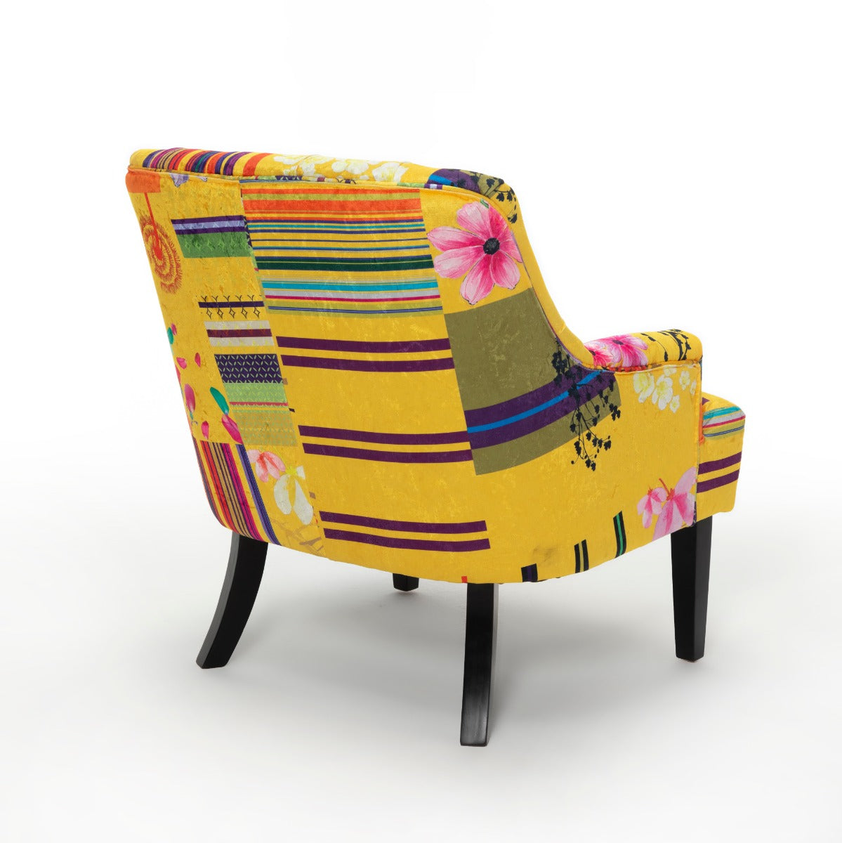 Small Patchwork Chair Fabric Gold Patchwork Lydia Accent Chair – Stunning Chairs