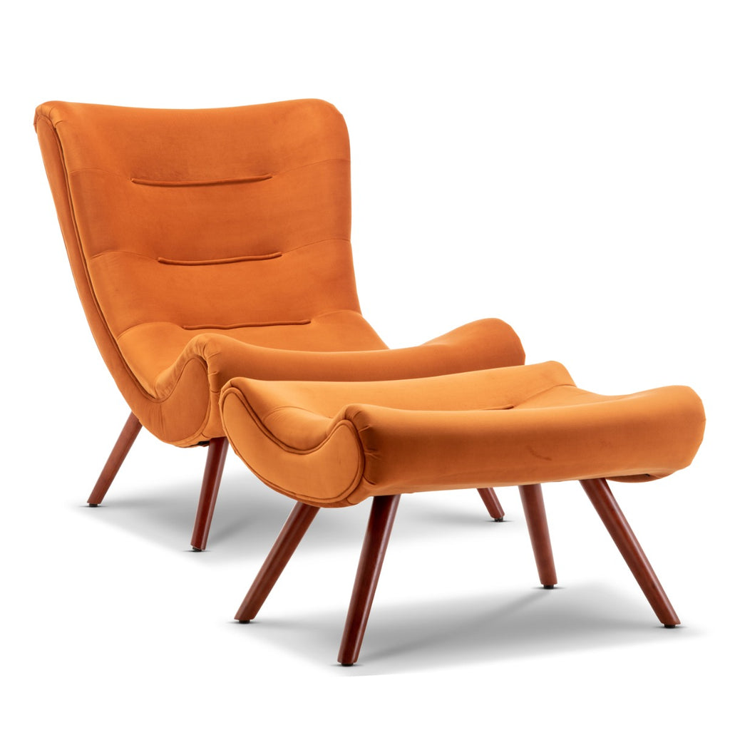 velvet-orange-katia-accent-chair-with-footstool