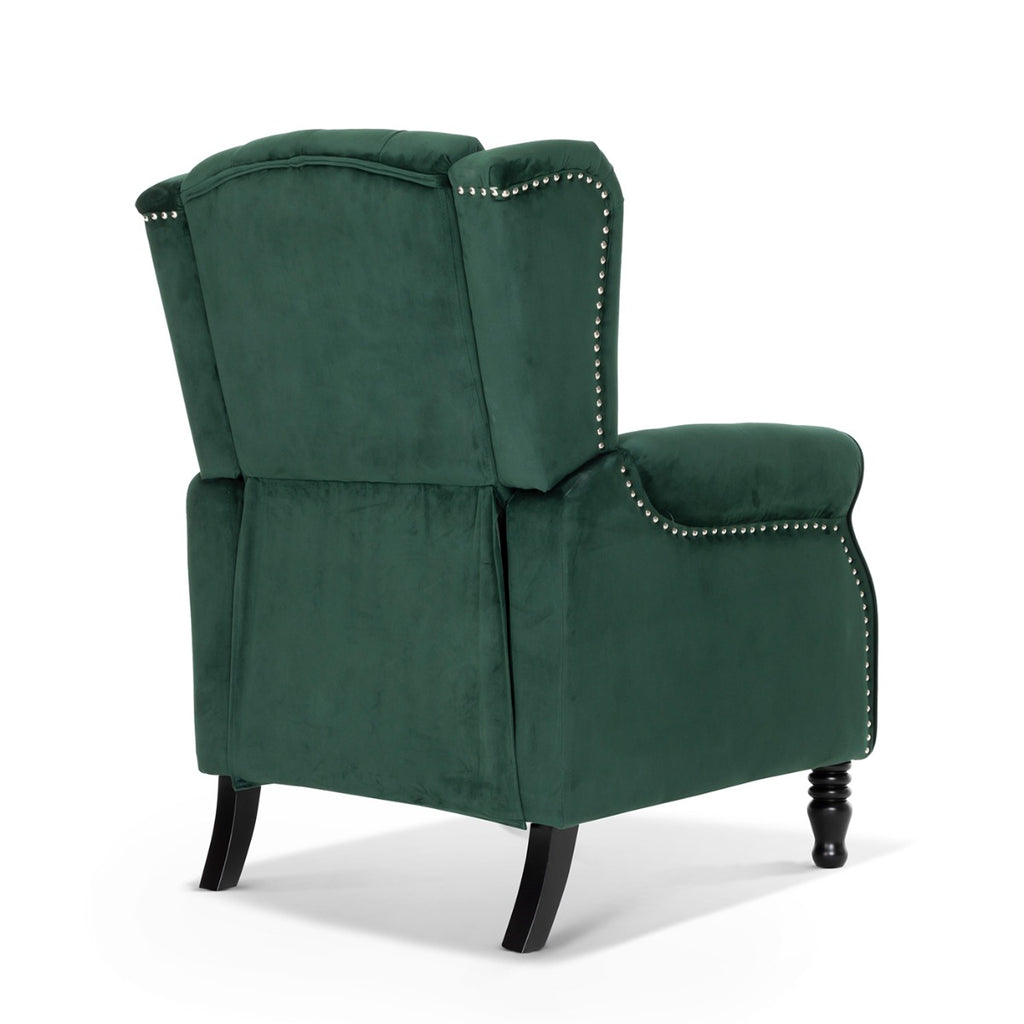velvet-bottle-green-marianna-recliner-wingback-chair