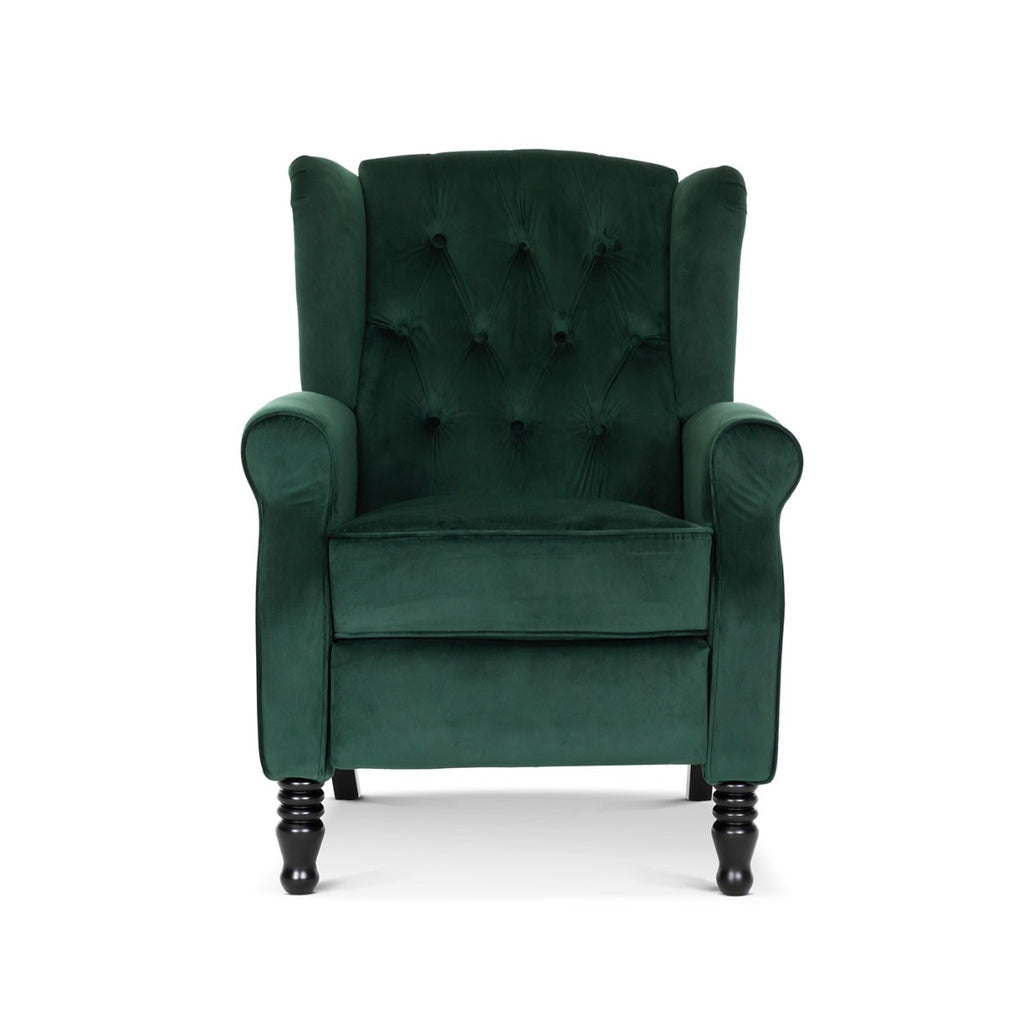 velvet-bottle-green-marianna-recliner-wingback-chair