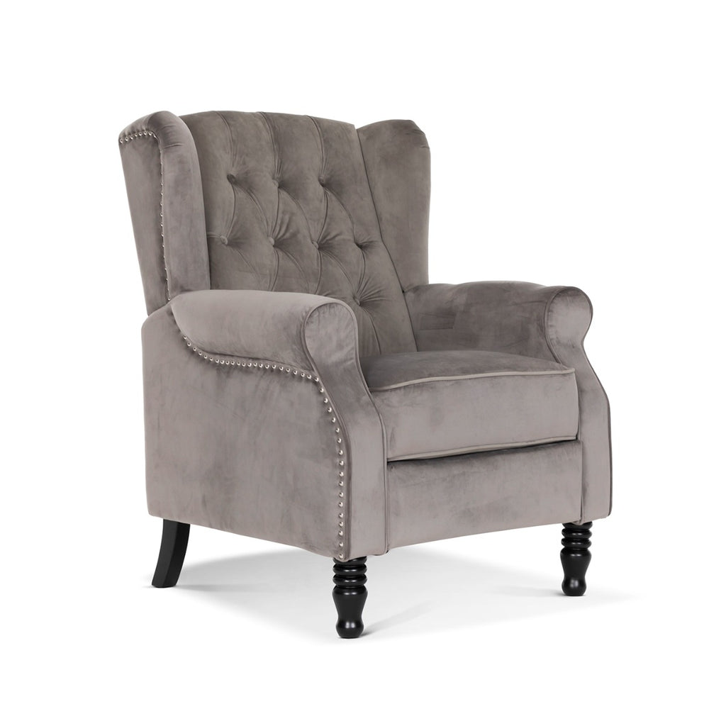 velvet-light-grey-marianna-recliner-wingback-chair