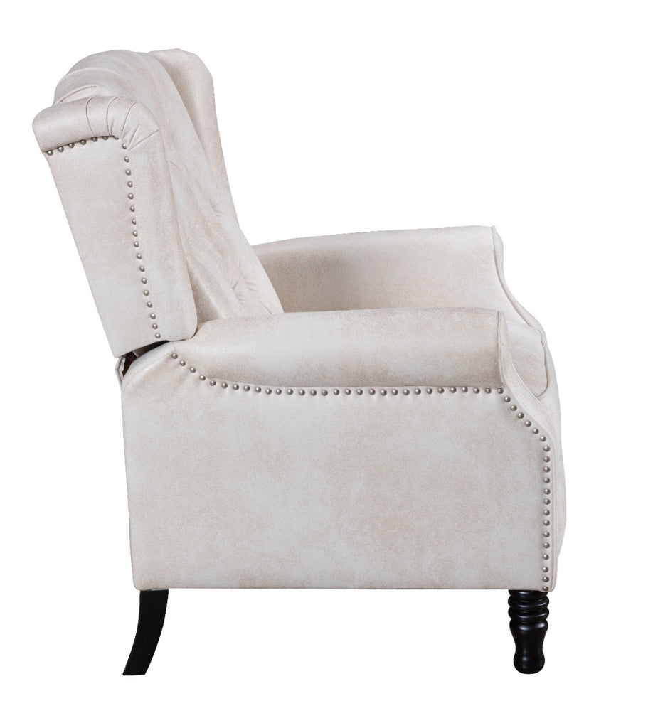 faux-leather-cream-marianna-recliner-wingback-chair