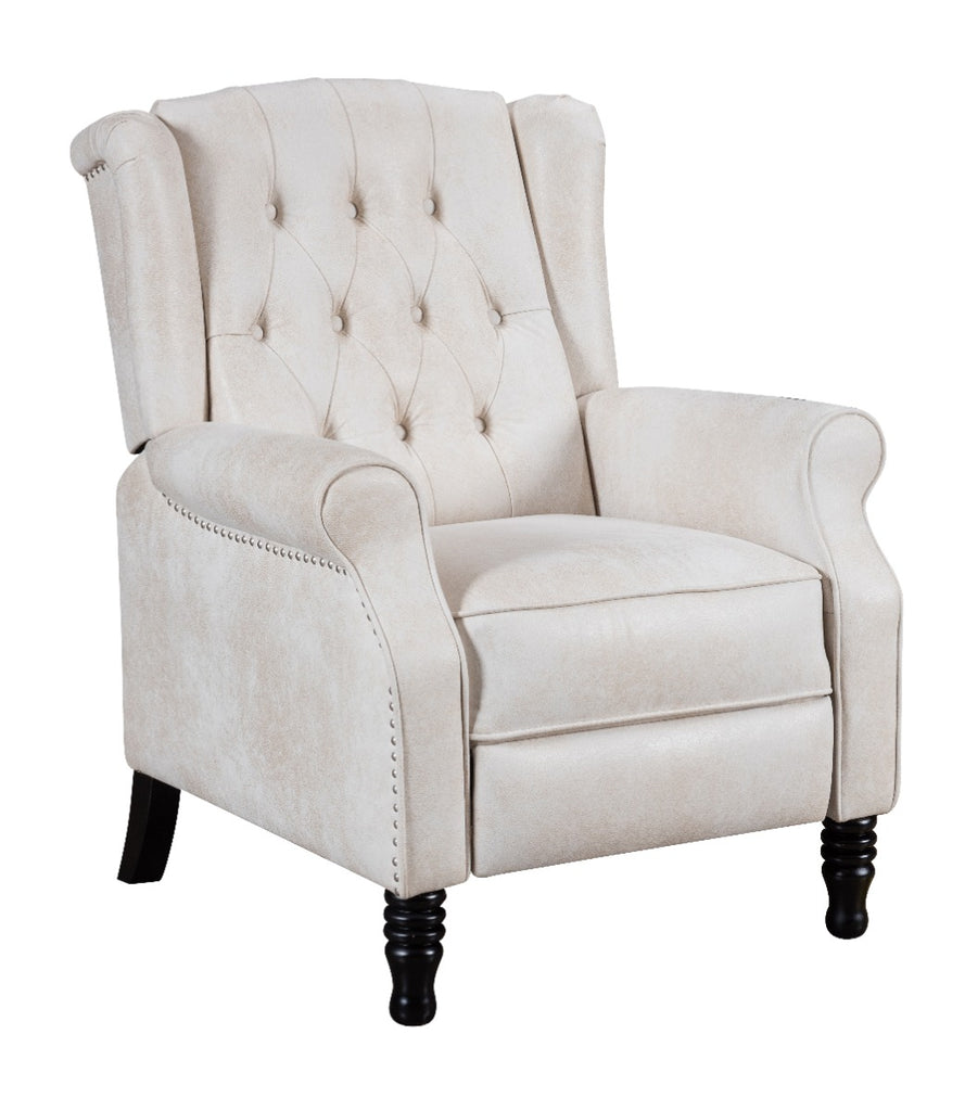 faux-leather-cream-marianna-recliner-wingback-chair