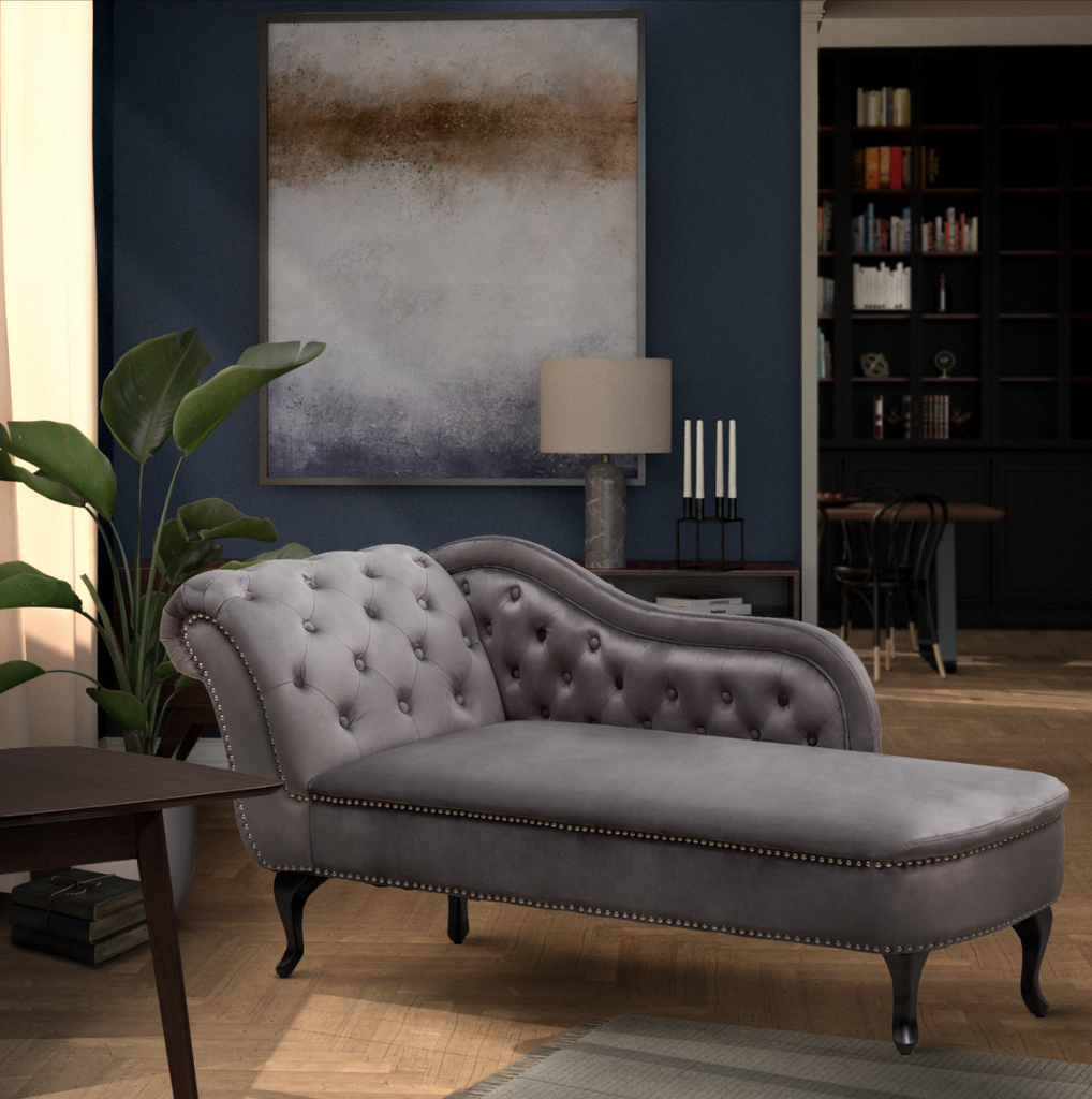 Velvet Chaise Lounges Stunning Chairs