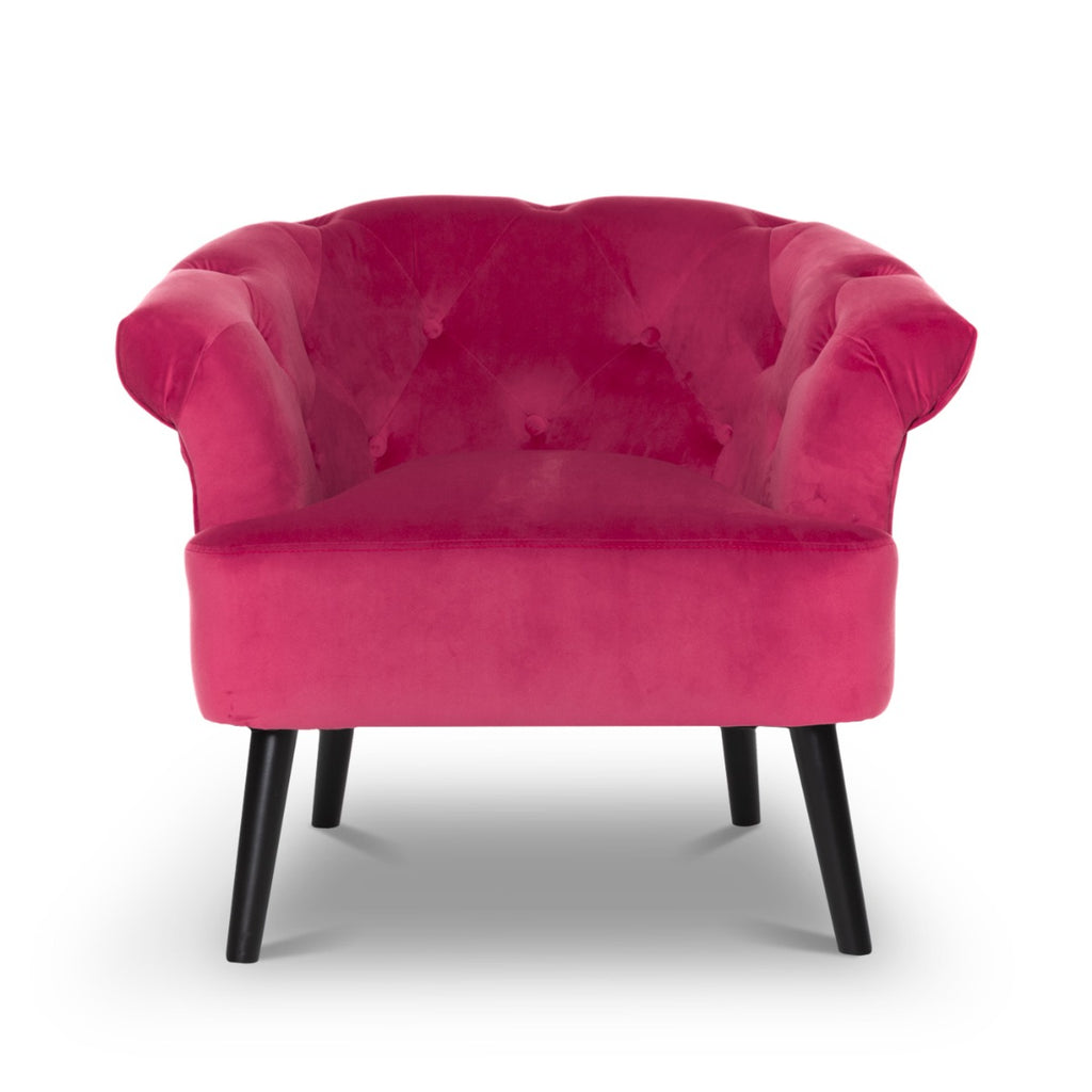 velvet-dark-pink-sara-accent-chair