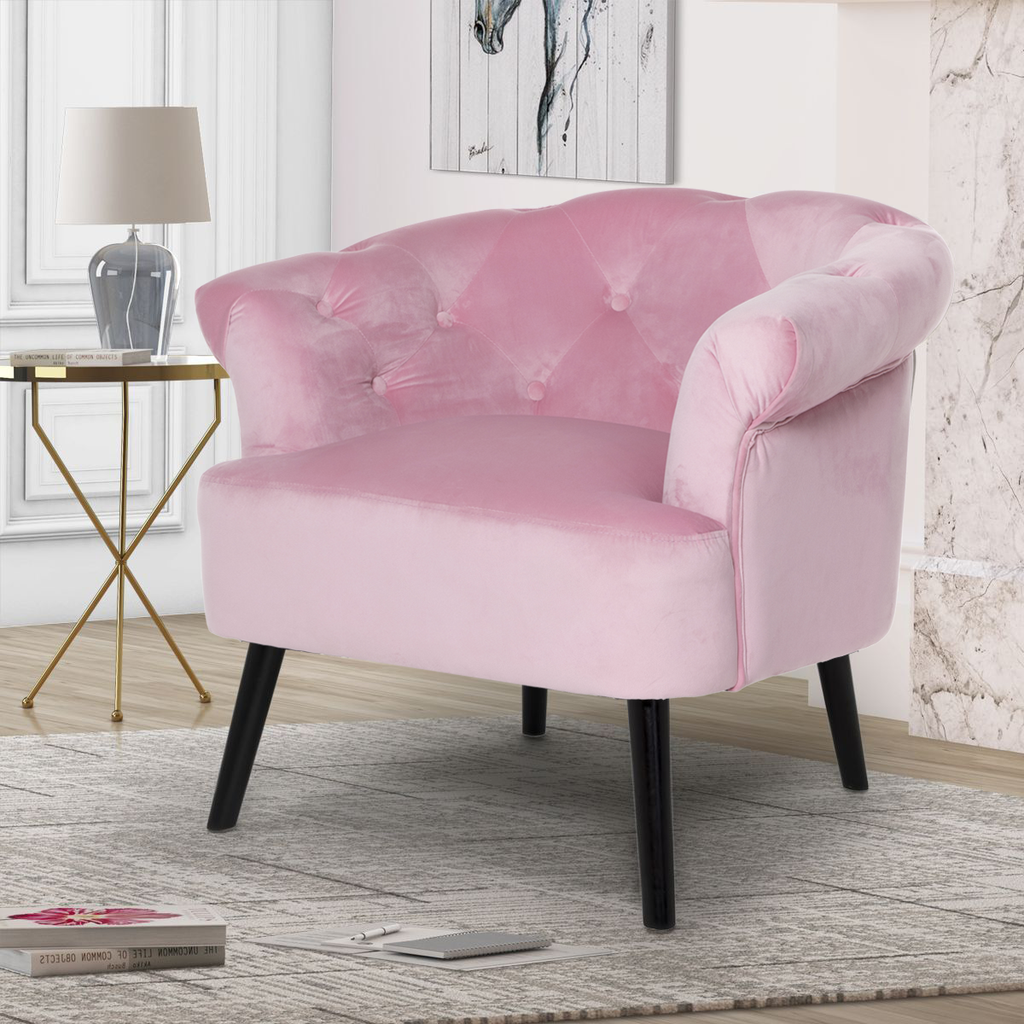 Pink Pattern Chair Pink Accent Chairs - Velvet Fabric | Quick Delivery – Stunning Chairs