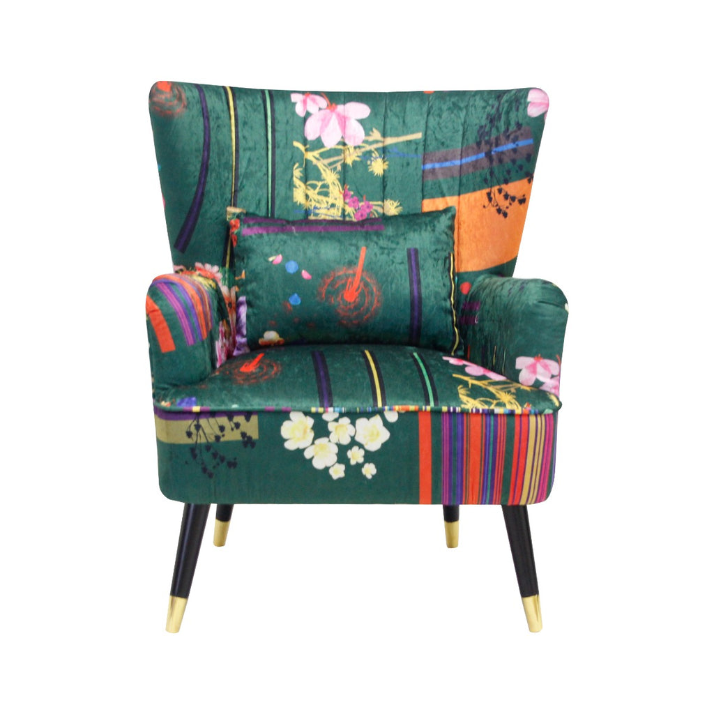 fabric-green-patchwork-victoria-accent-wingback-chair