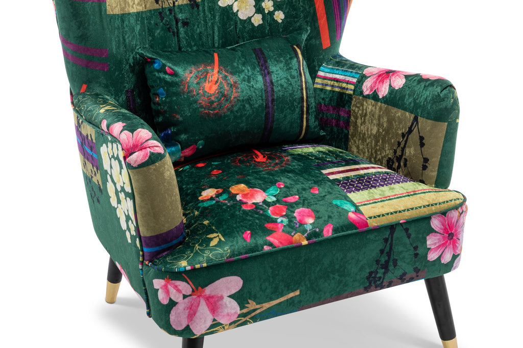 fabric-green-patchwork-victoria-accent-wingback-chair-with-footstool
