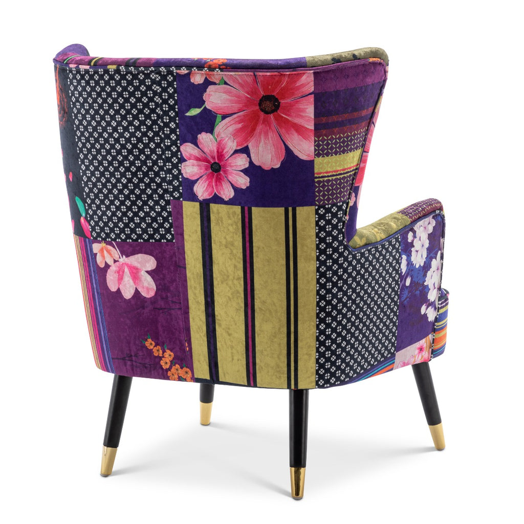 fabric-patchwork-victoria-accent-wingback-chair-with-footstool